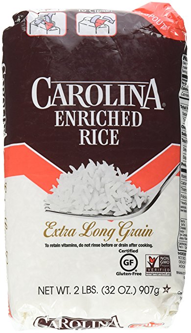 Carolina Enriched Extra Long Grain White Rice 2 lbs