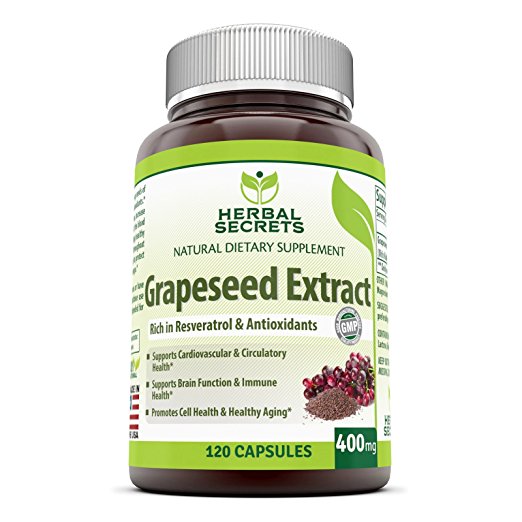 Herbal Secrets Grapeseed Extract 400mg 120 Capsules