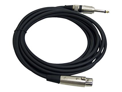 15ft. Professional Microphone Cable 1/4'' Male to XLR Female