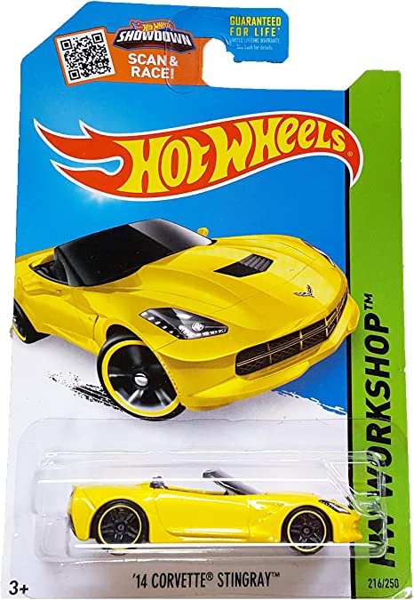 Hot Wheels, 2015 HW Workshop, '14 Corvette Stingray Convertible [Yellow] 216/250