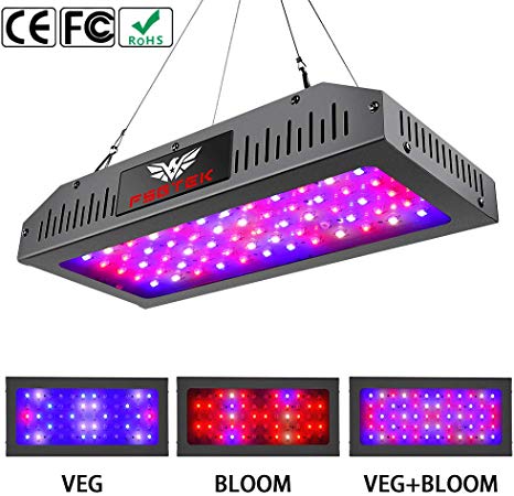 FSGTEK 600 Watt LED Grow Lights for Seed Starting, Full Spectrum Grow Light for Indoor Plant, Bloom & Veg Grow Lamp with Daisy Chain