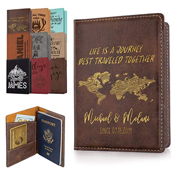 Personalized Passport Holder Cover Customized Wallet Travel Honeymoon Overseas American Passport