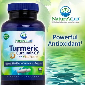 Nature's Lab Turmeric Curcumin C3, 1,000 mg., 120 Vegetarian Capsules