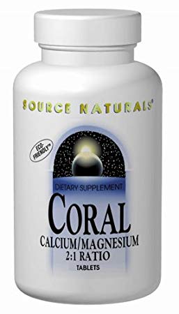 Source Naturals Coral Calcium/Magnesium 2:1 Ratio, 180 Tablets