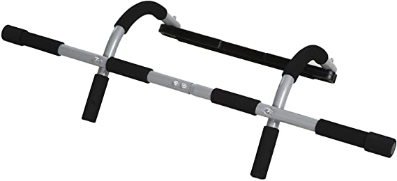 HOMCOM Pull-Up Bar for Doorway Home Fitness Door Horizontal Bar Indoor Gym Upper Body Workout