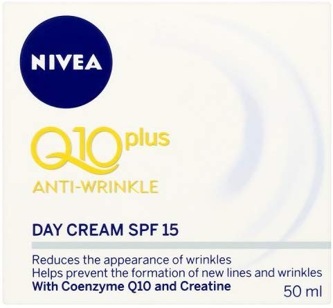 NIVEA Q10 Plus Anti-Wrinkle Face Day Cream with SPF15 , 50ml