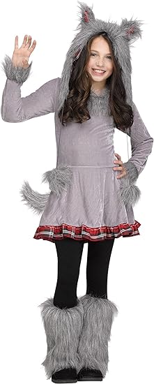 Girl's Wolf Cub Costume