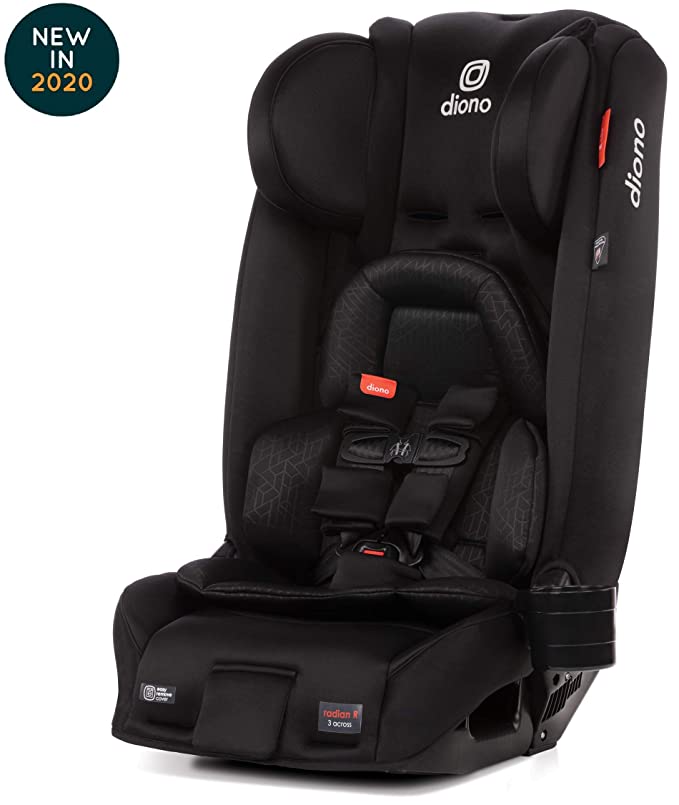 Diono Radian 3RXT Latch All-in-One Convertible Car Seat, Black Jet