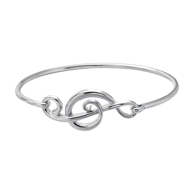 SENFAI Elegant Musical Note Deisgn Bangle Openable Hook Bracelet Bangle Jewellery