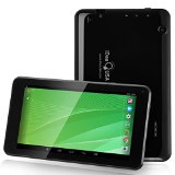 iDeaUSA 7 Quad Core IPS Google Tablet Android 44 KitKat 1GB RAM 8GB Nand Flash 178 Degree Angle IPS 1024600 Display Dual Camera Google Play Pre-load Bluetooth HDMI Supported Black