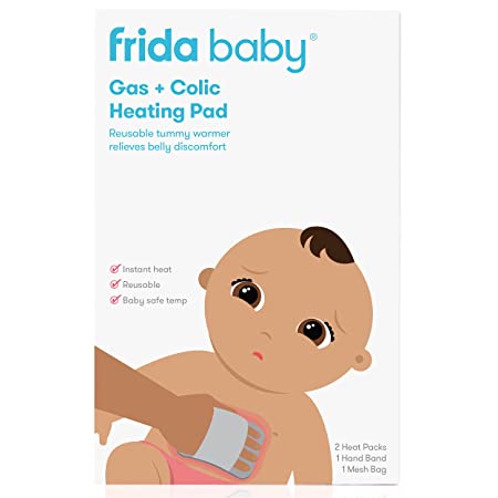 Gas   Colic Heating Pad for Natural Belly Relief by Frida Baby | Gentle Heat to Relax   Soothe Bellies | Instant Tummy Warmer | Soothe Colic Discomfort