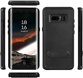 Samsung Galaxy Note 8 Waterproof Case, Shockproof Dustproof Snowproof Full-Body Underwater Protective Box Rugged Cover with Kickstand and Built in Screen Protector for Galaxy Note8
