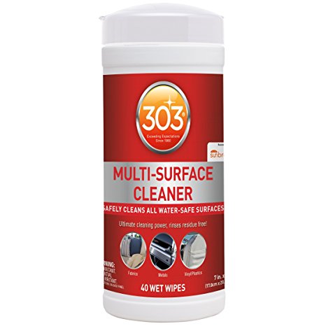 303 Products 30220 303 Multi Surface, All Purpose Cleaner Wipes, 40 Towelettes
