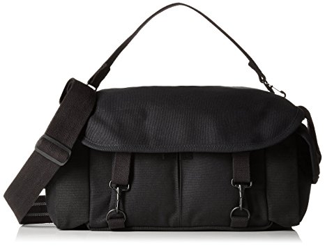 Domke F-2 original shoulder bag 700-02B (Black) for Canon, Nikon, Sony, Leica, Fujifilm & Olympus DSLR or Mirrorless cameras with space for multiple lenses up to 300mm and accessories