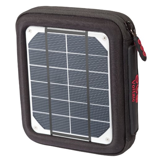 Voltaic Systems "Amp" 4.0W Portable Solar Charger and 4000mAh USB Battery Backup Bank for iPhone, iPad, Samsung Galaxy, Android, and USB Devices - 1018-S