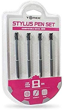 3DS Retractable Metallic Stylus Pen 4 Pack