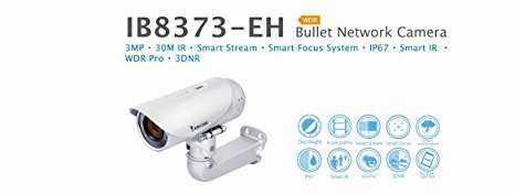 Vivotek IB8373-EH Network Camera - Outdoor - Weatherproof - 3 MP - Day/Night