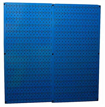 Wall Control 30-P-3232BU Blue Metal Pegboard Pack
