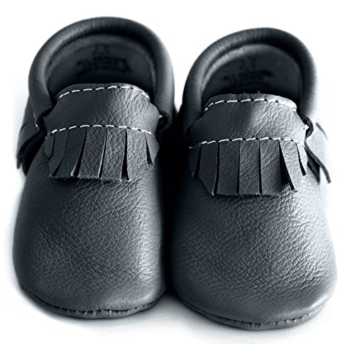 Baby Moccasins [The Coral Pear - Classic Moccasin] Leather Shoes for Babies & Toddlers