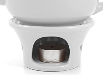 Metropolitan Tea White Ceramic Teapot Warmer