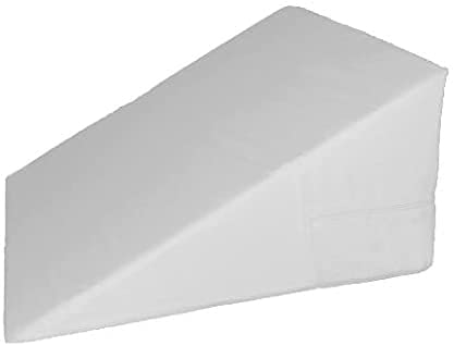 7", 10", 12"-inch Foam Bed Wedge White Zippered Cover / Pillow Replacement Cover ONLY (For 10" Bed Wedge)