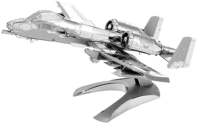 Fascinations Metal Earth A-10 Warthog Airplane 3D Metal Model Kit