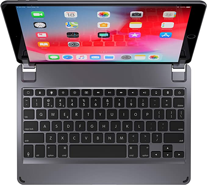 Brydge 10.5 Keyboard for iPad Air (2019) and iPad Pro 10.5-inch | Aluminum Bluetooth 4.2 Keyboard with Backlit Keys (Space Gray)