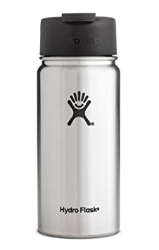 Hydro Flask Double Wall Vacuum Insulated Stainless Steel Water Bottle / Travel Coffee Mug, Wide Mouth with BPA Free Hydro Flip Cap