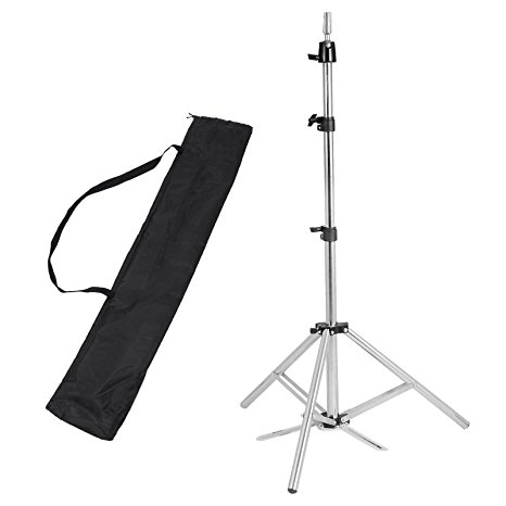 Hair Salon Adjustable 63" Stainless Steel Tripod Stand Cosmetology Mannequin Training Head Holder Hairdressers Trainees