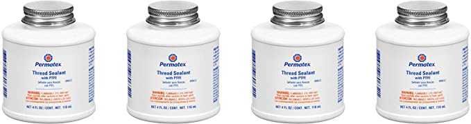 Permatex 80632 Thread Sealant with PTFE, 4 oz. (4 Pack)