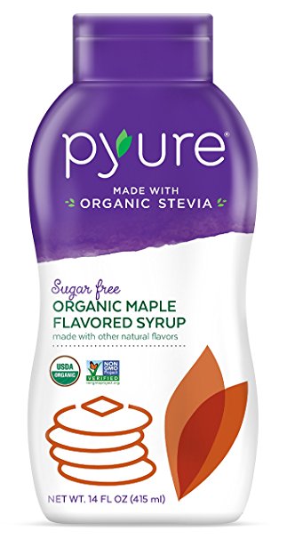 Pyure Organic Sugar-Free Syrup, Maple, 14 Fluid Ounce