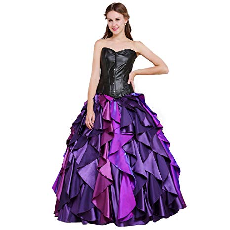 CosplayDiy Women's Dress for The Little Mermaid Sea Witch Ursula Cosplay
