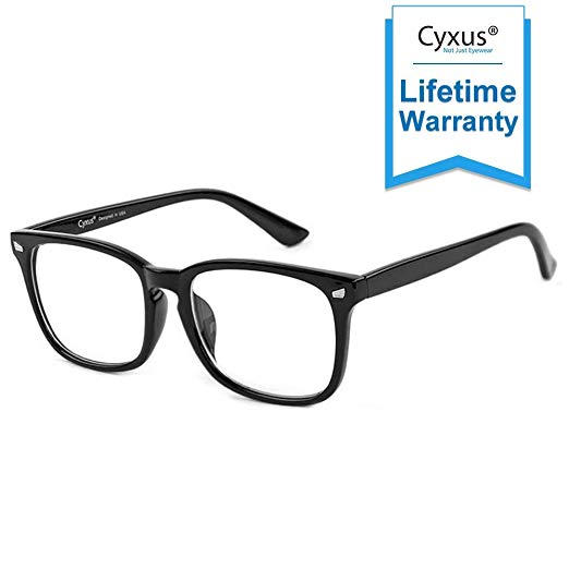 Cyxus Blue Light Blocking Glasses Square Computer Eyewear Clear Lens Eyeglasses Frame