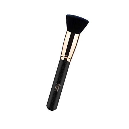 Foundation Brush Flat Top Kabuki for Liquid Cream Powder Mineral Cosmetics - Premium Makeup Brush For Blending, Buffing, Stippling, and Face Brush.