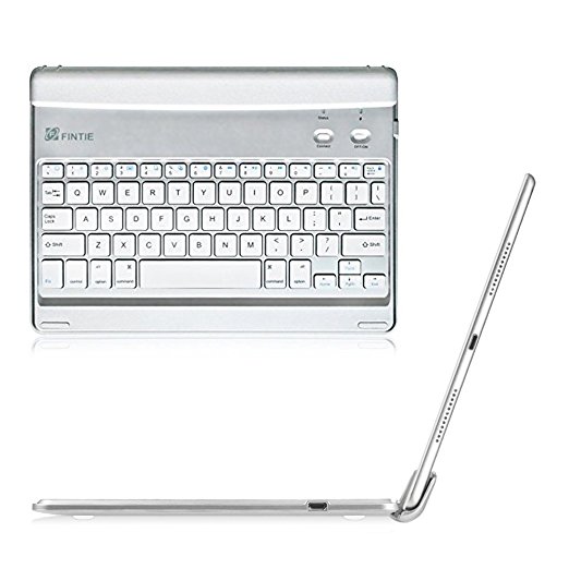 Fintie iPad Air 2 / iPad Pro 9.7 Keyboard Cover - Blade Z1 Ultra Slim [Multi-Angle] Wireless Bluetooth Keyboard (with Auto Wake / Sleep) for Apple iPad Air 2 (iPad 6) / iPad Pro 9.7, Silver