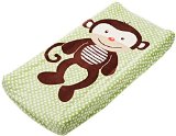 Summer Infant Plush Pals Changing Pad Cover GreenBrown Monkey
