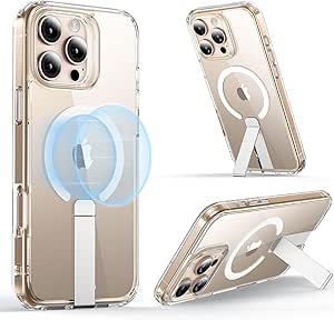 ESR for iPhone 16 Pro Case with Stand, Camera Control Compatible with MagSafe, Magnetic Kickstand Case for iPhone 16 Pro, Military-Grade Protection Shockproof Case, Boost Series, Clear