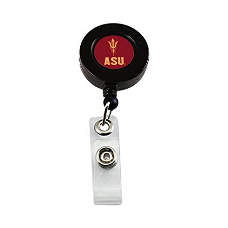 Arizona State Sun Devils Retractable Badge Reel Id Ticket Clip NCAA