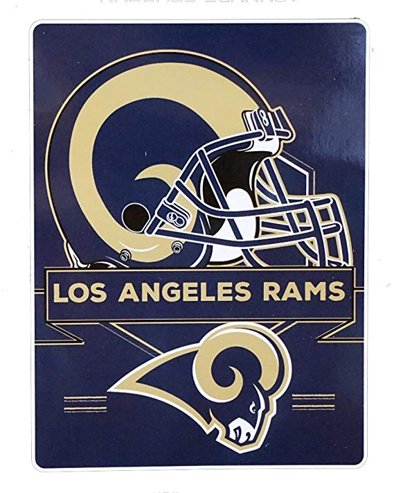 Northwest Los Angeles Rams NFL Prestige Series Royal Plush Raschel Blanket