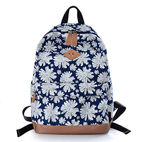 DGY Fashion School Backpacks Canvas Backpacks Cute Printed Backpack for Teenage Girls