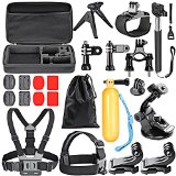 Neewer 21-in-1 Sport Accessory Kit for GoPro Hero4 Session Hero1 2 3 3 4 SJ4000 5000 6000 7000 Xiaomi Yi in Swimming Rowing Skiing Climbing Bike Riding Camping Diving and Other Outdoor Sports