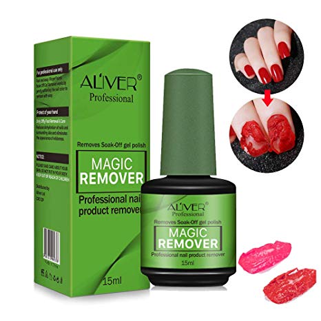 Magic Soak-Off Gel Nail Polish Remover, Professional Remover Nail Polish Delete Primer Acrylic Clean Degreaser For Nail Art Lacquer, Easily and Quickly(15ml)