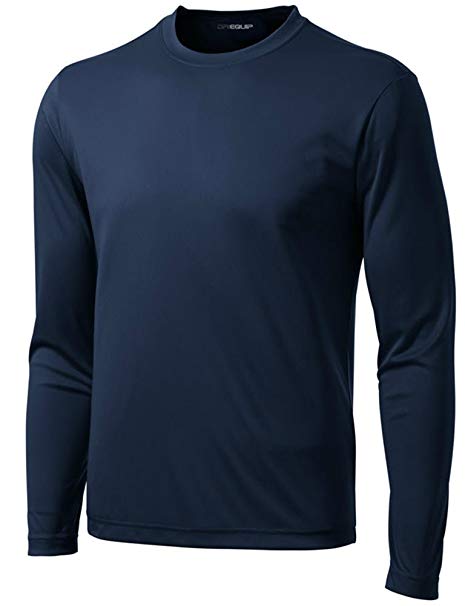 DRI-Equip Long Sleeve Moisture Wicking Athletic Shirts