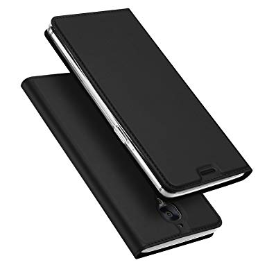 iKuboo Oneplus 3/3T Case, iKuboo Luxury Slim PU Leather Flip Protective Magnetic Cover Case for Oneplus 3/3T with Card Slot and Stand Function- Gray