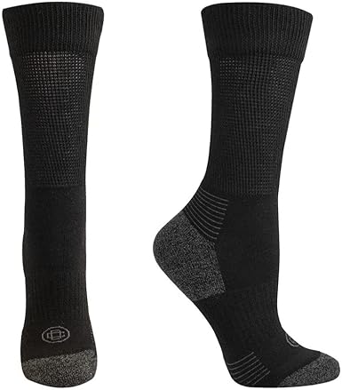 Doctor's Choice Diabetic Crew Socks, Half-Cushioned, Non-Binding, 2pk, Multiple Colors and Sizes