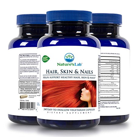Nature's Lab Hair, Skin and Nails Capsules, 240 Count