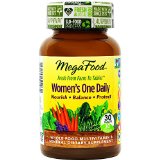 MegaFood - Womens One Daily Supports Healthy Emotional Balance and Stress Response 30 Tablets Premium Packaging