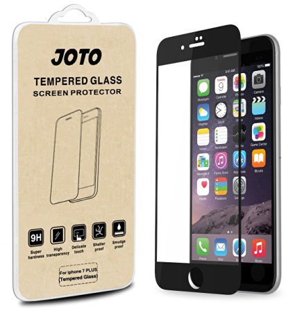 iPhone 7 Plus Screen Protector, JOTO Full Screen Tempered Glass Screen Protector Film, Edge to Edge Protection Screen Cover Saver Guard for Apple iPhone 7 Plus 5.5 Inch -Black