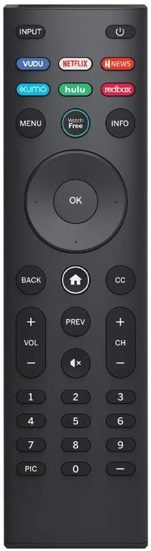 XRT140 Watchfree Smart TV Remote Works with All VIZIO Smart TVs LED/LCD/OLED TVs