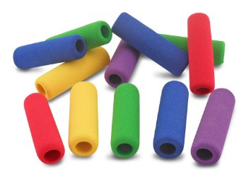 The Classics 12-Pack Soft Foam Pencil Grips, Assorted Colors, 1.5-Inch Long (TPG-16412)